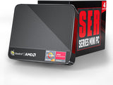 Beelink SER4 Ryzen Mini PC Windows 11 AMD Ryzen 7 4800U(7nm, 8C/16T)up to 4.2GHz, 32GB DDR4 RAM 512GB NVME SSD, 4K@60Hz Triple Display Dual HDMI+Type-C, Support 57W Mini Gaming Computer WiFi 6E BT5.0